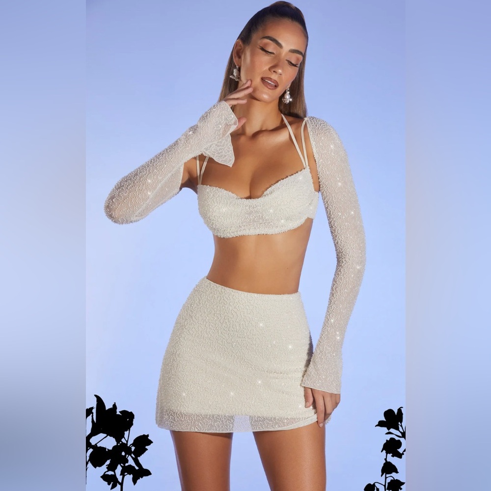 Oh Polly Sparkling Cream Two-Piece Set
